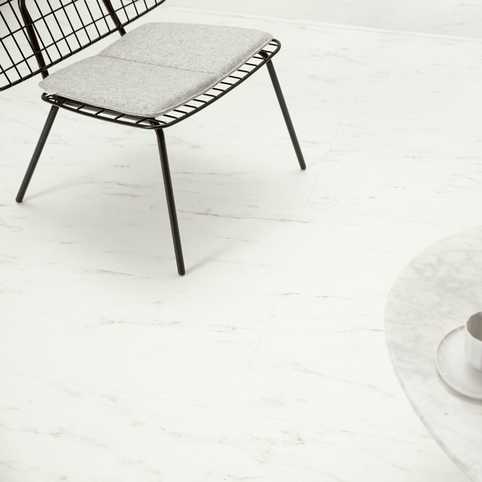 QUICK-STEP PVC Kleine tegel ORO AVSTU40136 Wit Carrara-marmer