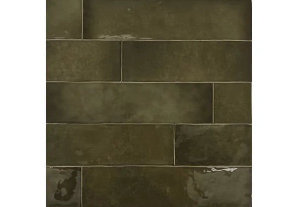 Zellige Moss Keramiek 6.2x25 cm Bruin