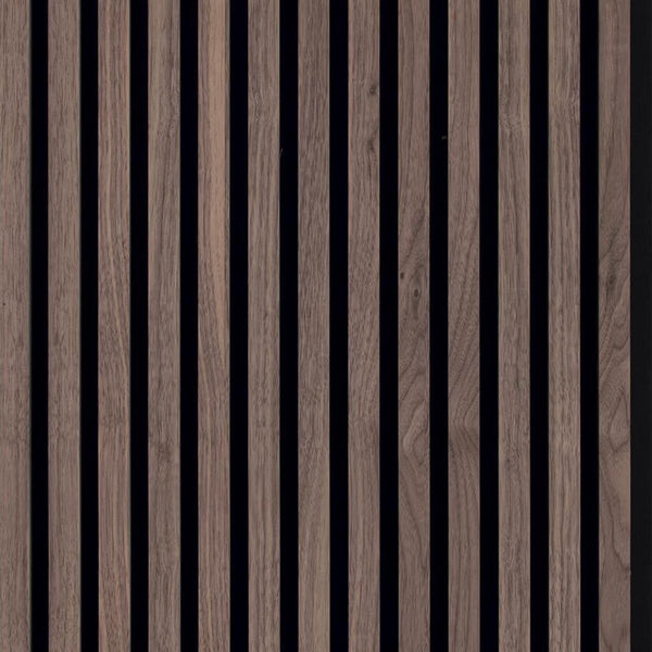 Akoestisch Wandpaneel Walnoot | 260×52,6cm | Akupaneel