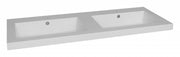 Wastafel Trendline Mineraalmarmer 140 dubbele wasbak