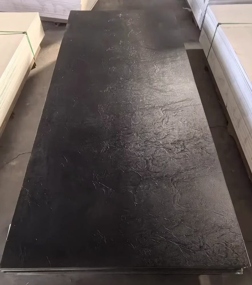 puur zwart pvc wandpaneel