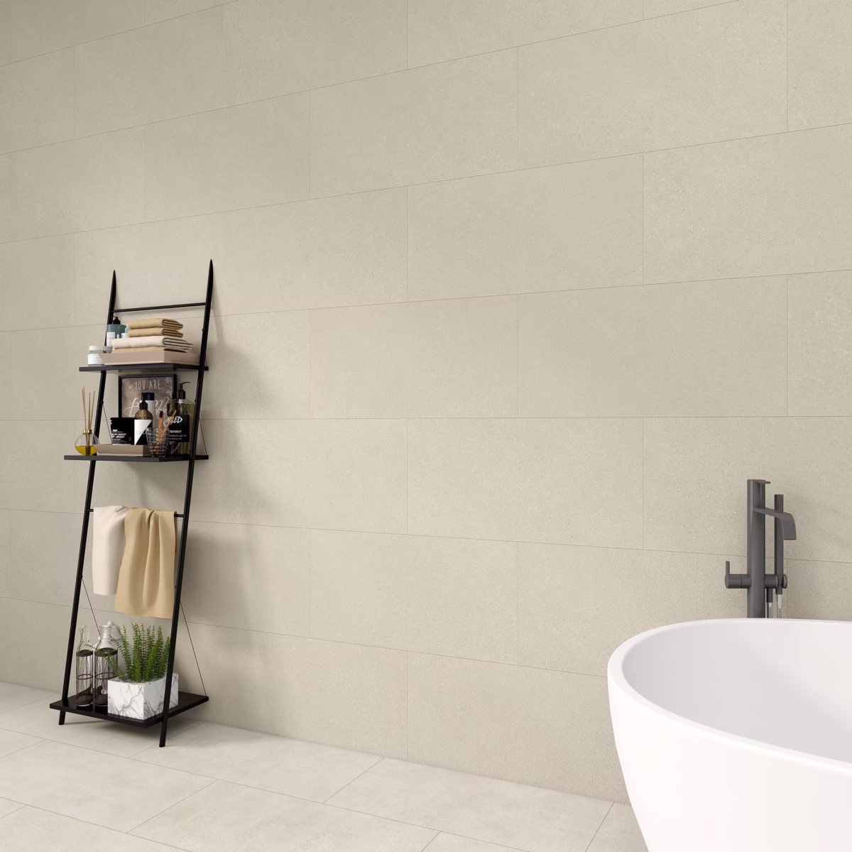 PVC-wandtegel-Marblelux-Beige-Hoogglans-–-305x61x05-cm