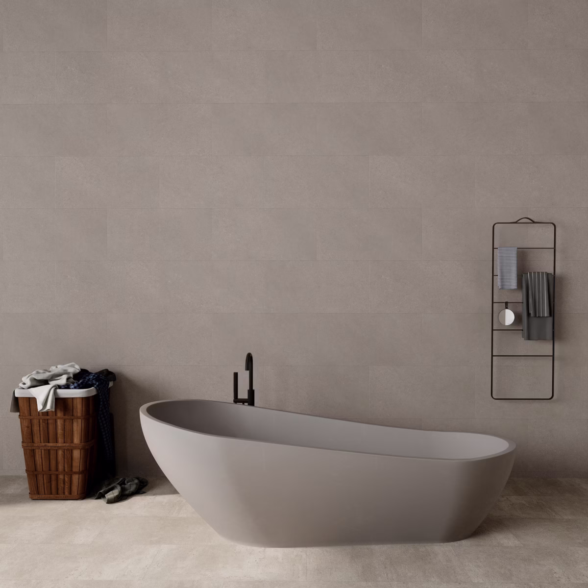 PVC-wandtegel-Marblelux-Taupe-Mat-–-305x61x05-cm