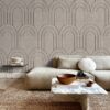 Beige Viltpaneel Barok