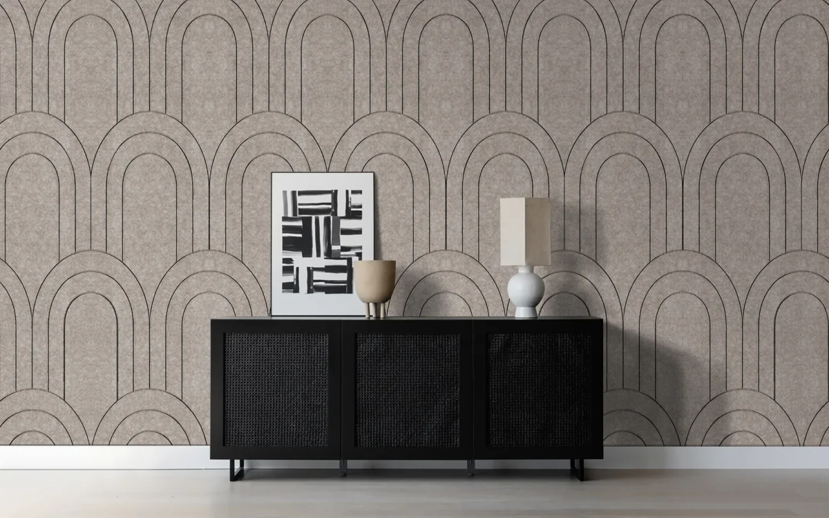 Beige Viltpaneel Barok