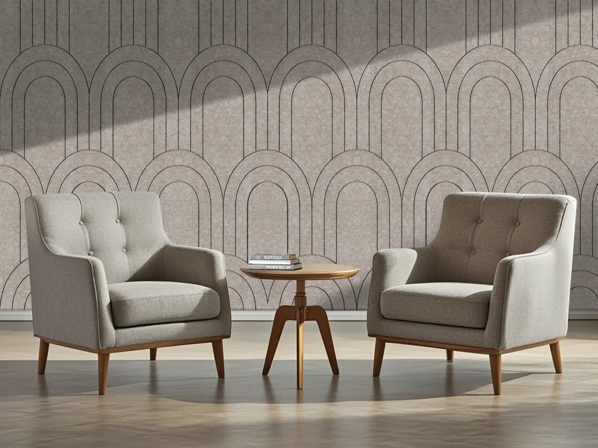 Beige Viltpaneel Barok