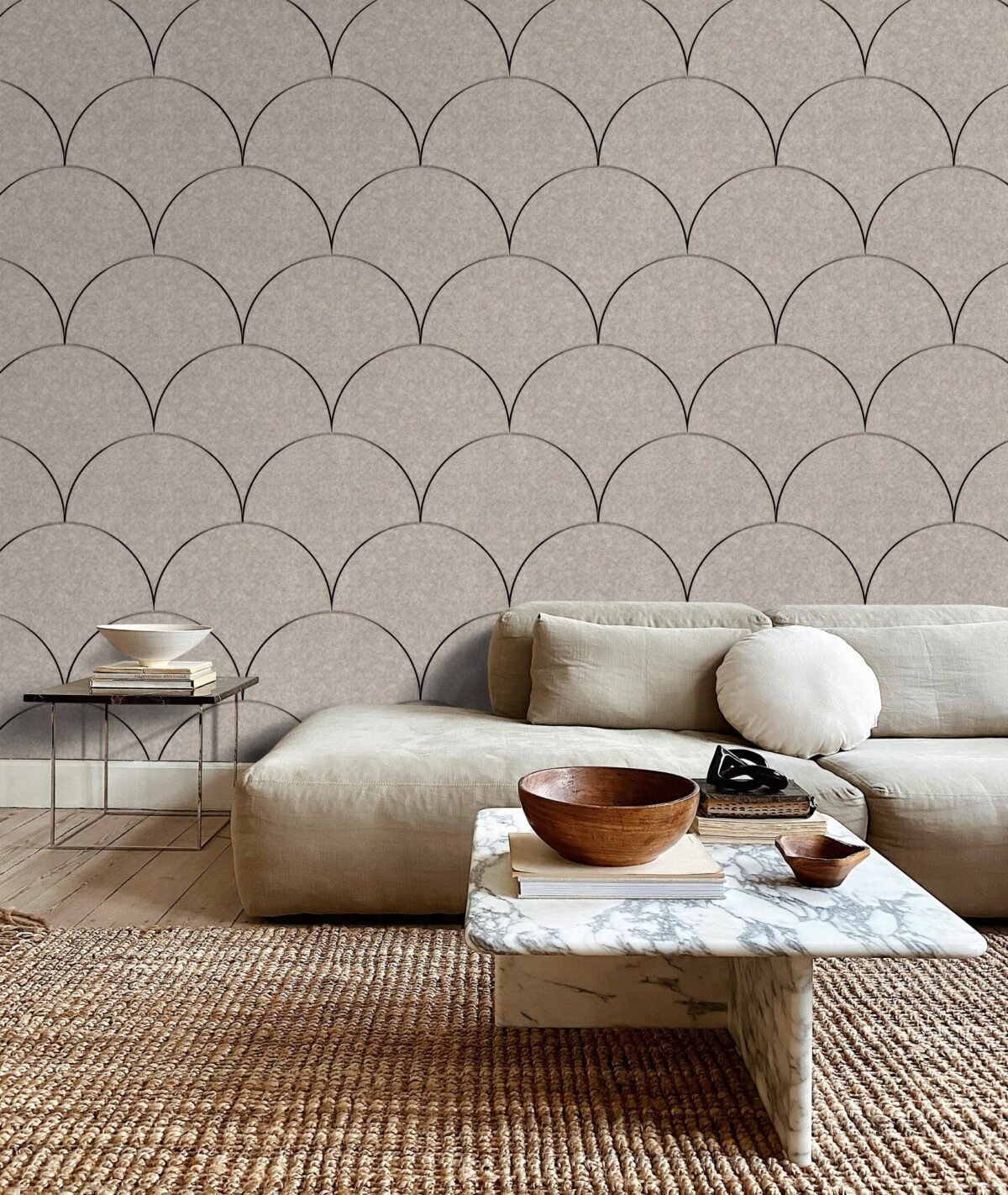 Beige Viltpaneel Schrub