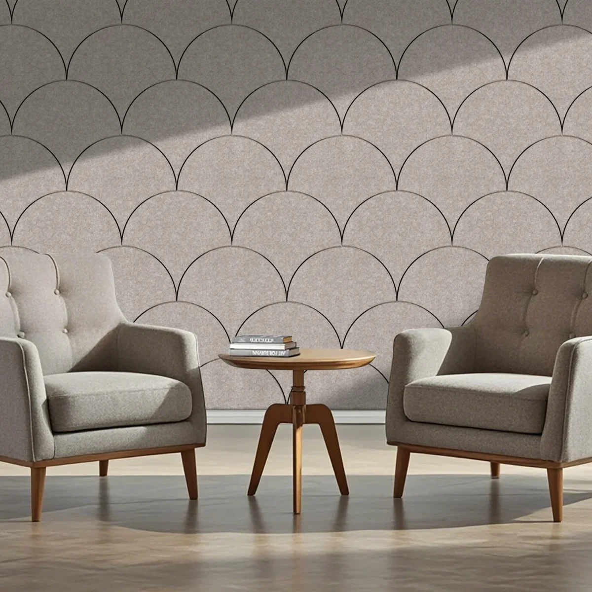 Beige Viltpaneel Schrub