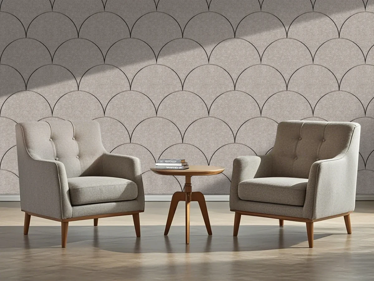 Beige Viltpaneel Schrub
