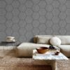 Licht Grijs Viltpaneel Hexagon