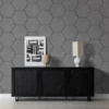 Licht Grijs Viltpaneel Hexagon