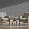 Licht Grijs Viltpaneel Hexagon